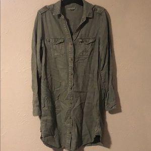 Long sleeve utility dress